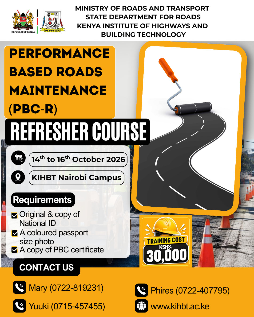 Performance Based Contracting Refresher Course — 14th to 16th October 2026