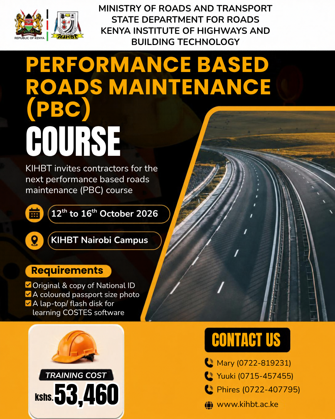 Performance Based Contracting Course — 12th to 16th October 2026